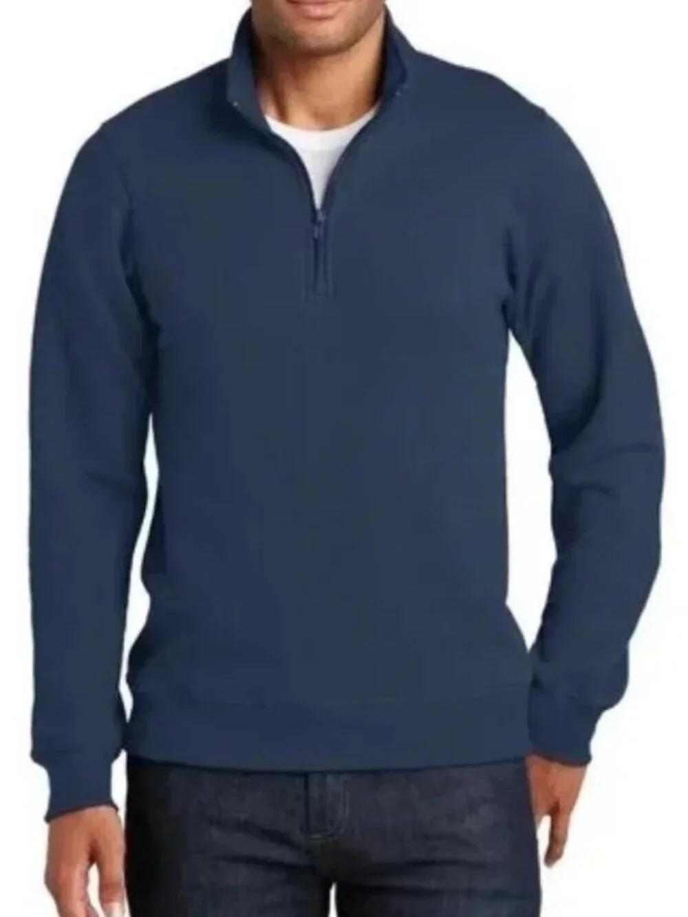 NEW Banana Republic Mens 1/4 Zip Pullover Sweater NWT XXL Navy